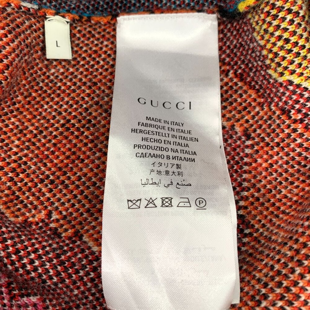 Gucci Multicolor Tiger Pattern Wool Cardigan Made… - image 7